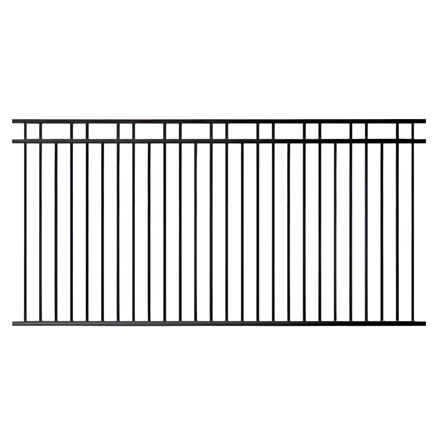 Aluminium Fence Double Top Rail 2400x1200mm